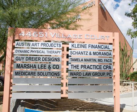 Directions - Building Sign