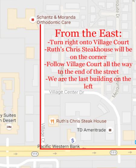 Directions from the East
